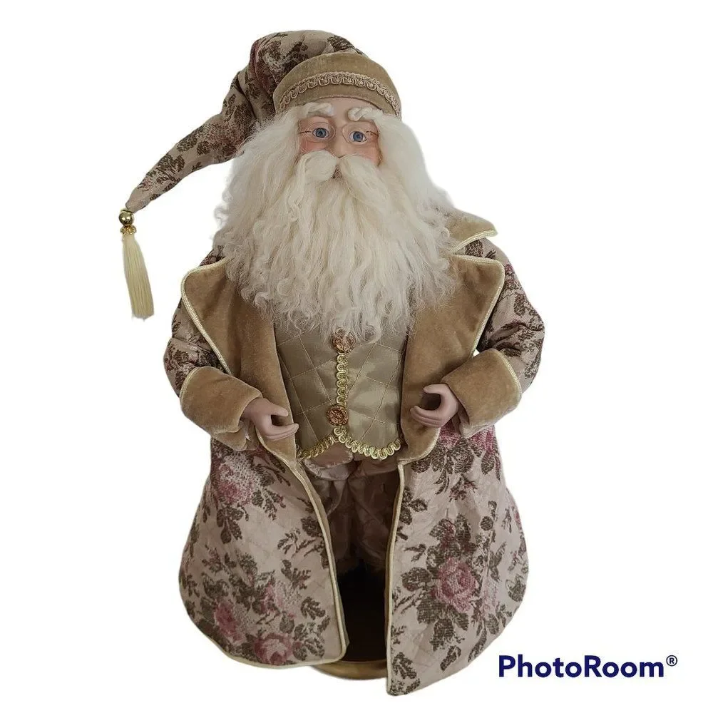 Vintage Old World Father Christmas Kris Kringle Santa Claus Holiday Figurine